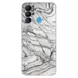 Senada Tecno Pova Neo İle Uyumlu Kılıf Silikon Desenli Resimli Uv Kapak Sena Mermer