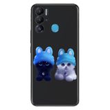 Senada Tecno Pova Neo İle Uyumlu Kılıf Silikon Desenli Resimli Uv Kapak Sweet Kitten