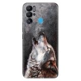 Senada Tecno Pova Neo İle Uyumlu Kılıf Silikon Desenli Resimli Uv Kapak Vahşi Kurt