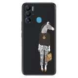 Senada Tecno Pova Neo İle Uyumlu Kılıf Silikon Desenli Resimli Uv Kapak Zebra Style