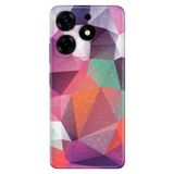 Senada Tecno Spark 10 Pro İle Uyumlu Kılıf Kamera Korumalı Silikon Desenli Resimli Uv Kapak Abstract