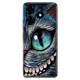 Senada Tecno Spark 10 Pro İle Uyumlu Kılıf Kamera Korumalı Silikon Desenli Resimli Uv Kapak Arsız Kedi