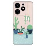 Senada Tecno Spark 10 Pro İle Uyumlu Kılıf Kamera Korumalı Silikon Desenli Resimli Uv Kapak Cactus Co