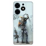 Senada Tecno Spark 10 Pro İle Uyumlu Kılıf Kamera Korumalı Silikon Desenli Resimli Uv Kapak Cchappieee