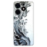 Senada Tecno Spark 10 Pro İle Uyumlu Kılıf Kamera Korumalı Silikon Desenli Resimli Uv Kapak Granit Mermer