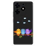 Senada Tecno Spark 10 Pro İle Uyumlu Kılıf Kamera Korumalı Silikon Desenli Resimli Uv Kapak Kuşlar