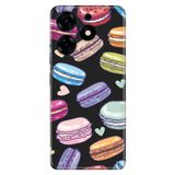Senada Tecno Spark 10 Pro İle Uyumlu Kılıf Kamera Korumalı Silikon Desenli Resimli Uv Kapak Macaron