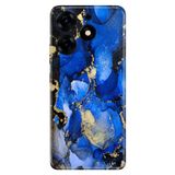Senada Tecno Spark 10 Pro İle Uyumlu Kılıf Kamera Korumalı Silikon Desenli Resimli Uv Kapak Simli Ametist Taşı