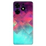 Senada Tecno Spark 10 Pro İle Uyumlu Kılıf Kamera Korumalı Silikon Desenli Resimli Uv Kapak Space Fun