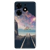 Senada Tecno Spark 10 Pro İle Uyumlu Kılıf Kamera Korumalı Silikon Desenli Resimli Uv Kapak Tren Yolu