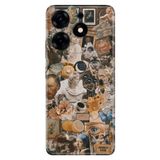 Senada Tecno Spark 10 Pro İle Uyumlu Kılıf Kamera Korumalı Silikon Desenli Resimli Uv Kapak Vangogh6604