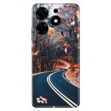 Senada Tecno Spark 10 Pro İle Uyumlu Kılıf Kamera Uyumlu Korumalı Silikon Desenli Resimli Uv Kapak Romantik Yol