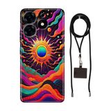 Senada Tecno Spark 10 Pro ile Uyumlu Kılıf Magic Silikon İpli Boyun Askı Aparatı