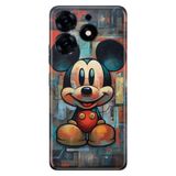 Senada Tecno Spark 10 Pro ile Uyumlu Kılıf Resimli Desenli Silikon 05MickeySmile1111