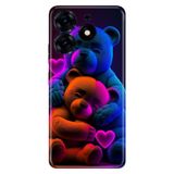 Senada Tecno Spark 10 Pro ile Uyumlu Kılıf Resimli Desenli Silikon Bear Love