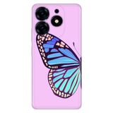 Senada Tecno Spark 10 Pro ile Uyumlu Kılıf Resimli Desenli Silikon Butterfly