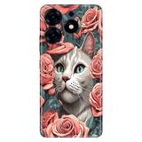 Senada Tecno Spark 10 Pro ile Uyumlu Kılıf Resimli Desenli Silikon Canım Kedim