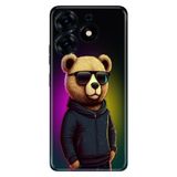 Senada Tecno Spark 10 Pro ile Uyumlu Kılıf Resimli Desenli Silikon Cool Teddy