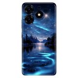 Senada Tecno Spark 10 Pro ile Uyumlu Kılıf Resimli Desenli Silikon Gece Yarısı