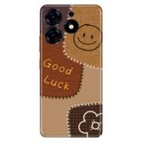 Senada Tecno Spark 10 Pro ile Uyumlu Kılıf Resimli Desenli Silikon Good Luck