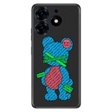 Senada Tecno Spark 10 Pro ile Uyumlu Kılıf Resimli Desenli Silikon Kayıp Ayıcık