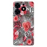 Senada Tecno Spark 10 Pro ile Uyumlu Kılıf Resimli Desenli Silikon Leopare