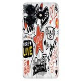 Senada Tecno Spark 10 Pro ile Uyumlu Kılıf Resimli Desenli Silikon Love