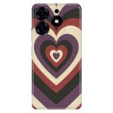 Senada Tecno Spark 10 Pro ile Uyumlu Kılıf Resimli Desenli Silikon Mat Kalpler