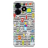 Senada Tecno Spark 10 Pro ile Uyumlu Kılıf Resimli Desenli Silikon Patches
