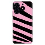 Senada Tecno Spark 10 Pro ile Uyumlu Kılıf Resimli Desenli Silikon Pembe Siyah