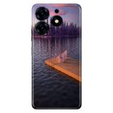 Senada Tecno Spark 10 Pro ile Uyumlu Kılıf Resimli Desenli Silikon Romantik Rıhtım