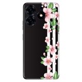 Senada Tecno Spark 10 Pro ile Uyumlu Kılıf Resimli Desenli Silikon Şato Bahçesi