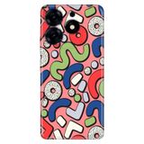 Senada Tecno Spark 10 Pro ile Uyumlu Kılıf Resimli Desenli Silikon Vintage