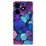 Senada Tecno Spark 10 Pro İle Uyumlu Kılıf Silikon Desenli Tam Koruma Resimli Kapak 4D Küpler
