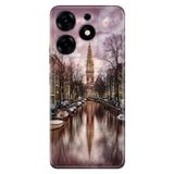 Senada Tecno Spark 10 Pro İle Uyumlu Kılıf Silikon Desenli Tam Koruma Resimli Kapak Amsterdam