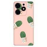 Senada Tecno Spark 10 Pro İle Uyumlu Kılıf Silikon Desenli Tam Koruma Resimli Kapak Cactus