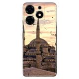Senada Tecno Spark 10 Pro İle Uyumlu Kılıf Silikon Desenli Tam Koruma Resimli Kapak Camii