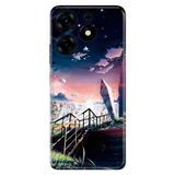 Senada Tecno Spark 10 Pro İle Uyumlu Kılıf Silikon Desenli Tam Koruma Resimli Kapak Empire State