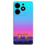 Senada Tecno Spark 10 Pro İle Uyumlu Kılıf Silikon Desenli Tam Koruma Resimli Kapak Junior Aslanlar