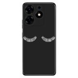 Senada Tecno Spark 10 Pro İle Uyumlu Kılıf Silikon Desenli Tam Koruma Resimli Kapak Masum Kirpik