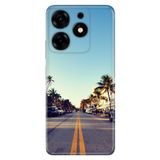 Senada Tecno Spark 10 Pro İle Uyumlu Kılıf Silikon Desenli Tam Koruma Resimli Kapak Miami Sunset
