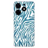 Senada Tecno Spark 10 Pro İle Uyumlu Kılıf Silikon Desenli Tam Koruma Resimli Kapak Parıldayan Zebra