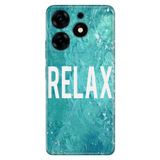 Senada Tecno Spark 10 Pro İle Uyumlu Kılıf Silikon Desenli Tam Koruma Resimli Kapak Relax Mermer