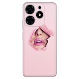 Senada Tecno Spark 10 Pro İle Uyumlu Kılıf Silikon Desenli Tam Koruma Resimli Kapak Saklı Aşk