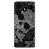 Senada Tecno Spark 10 Pro İle Uyumlu Kılıf Silikon Desenli Tam Koruma Resimli Kapak Skuller