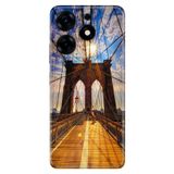 Senada Tecno Spark 10 Pro İle Uyumlu Kılıf Silikon Desenli Tam Koruma Resimli Kapak Walking Bridge
