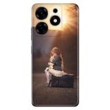 Senada Tecno Spark 10 Pro İle Uyumlu Kılıf Silikon Desenli Tam Koruma Resimli Kapak Yalnız Çocuk
