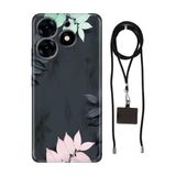 Senada Tecno Spark 10 Pro ile Uyumlu Kılıf Spring Resimli Kapak Boyun İpi Telefon Askısı