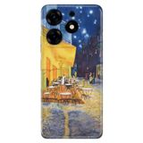 Senada Tecno Spark 10 Pro İle Uyumlu Kılıf Uyumlu Kamera Korumalı Silikon Desenli Resimli Uv Kapak Night Cafe