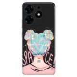 Senada Tecno Spark 10 Pro Uyumlu İle Uyumlu Kılıf Kamera Korumalı Silikon Desenli Resimli Uv Kapak Uzaydan Gelen Kız